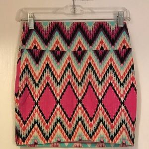 Tribal Mini Skirt